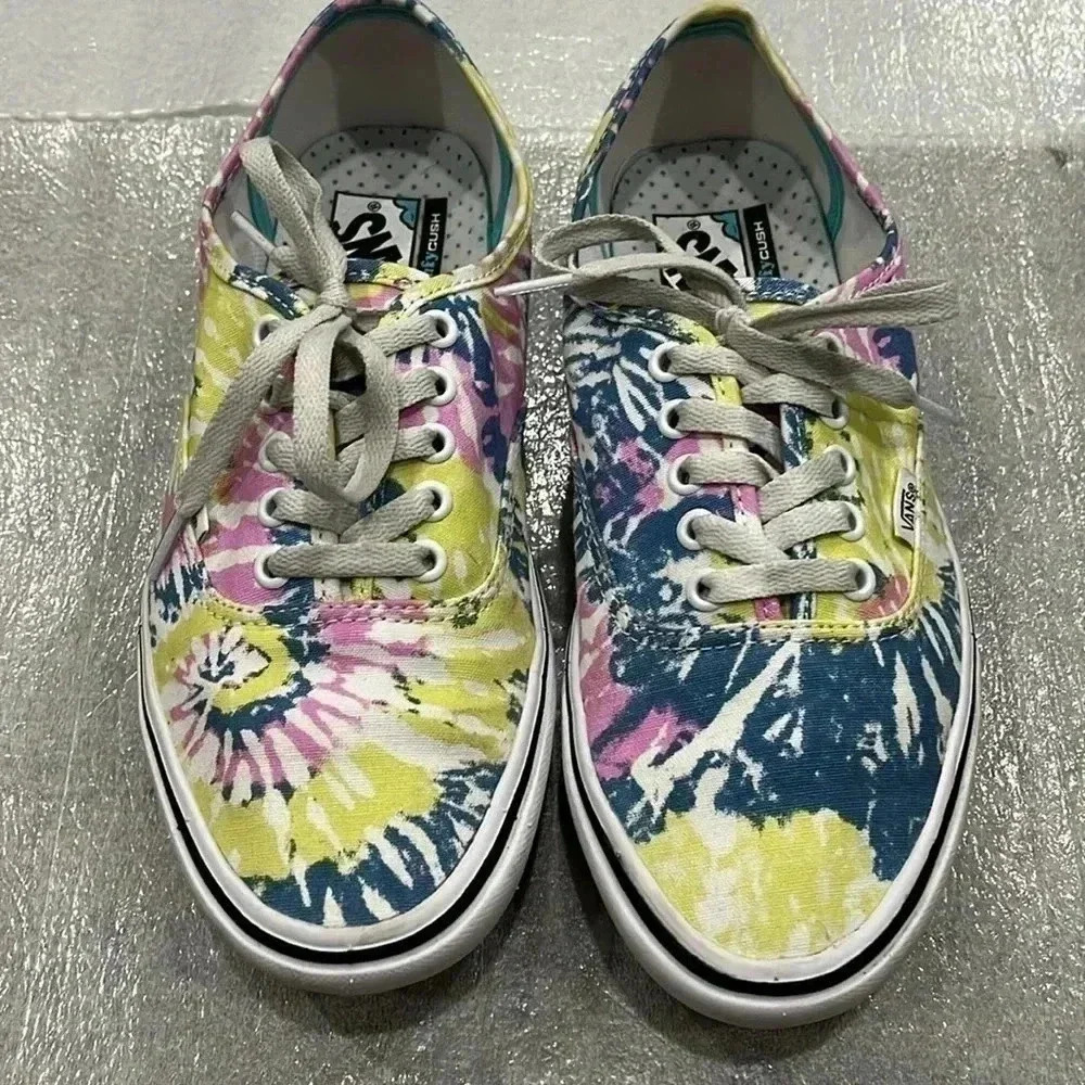 [US Men 8/US WMN 9.5]NWOT VANS Tie Dye  ComfyCush Sneakers - Picture 4 of 10